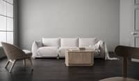 Scandinavian Clio Three Seater Sofa in Cream White Finish Pet Friendly