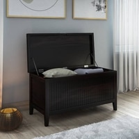 Rhodes Solid Wood Bench In Mango Mahogany Finish