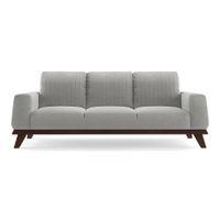 Granada Essential 3 Seater Fabric Sofa in Vapour Grey Colour