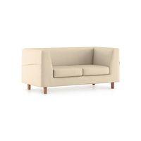 Rubik Essential 2 Seater Fabric Sofa in Pearl Colour