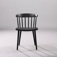 Kepler Brooks Aura Cafeteria Dining Chair in Black Colour