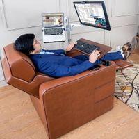 Zuum Solid Wood One Seater Motorized Recliner in Brown Colour
