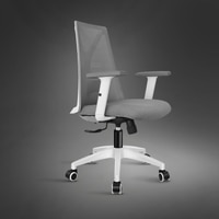 Kepler Brooks Crest MB Office Desk Chair in White Grey Colour