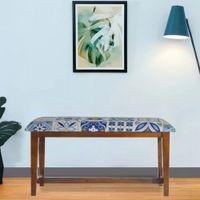 Delron Solid Wood Bench In Provincial Teak Finish
