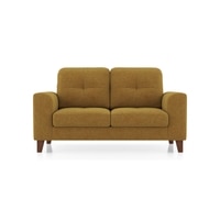 Verona Essential 2 Seater Fabric Sofa In Ochre Colour