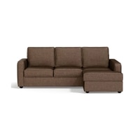 Apollo Sofa (Colour : Mocha, Cushion : Hard, Back Type : Regular, Seating Capacity : Right Aligned 2 Seater + Right Aligned Chaise + Ottoman)