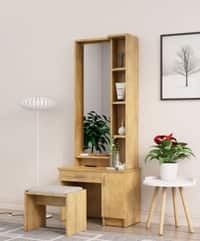 Hexa Red Wooden Dressing Table in Giant Wood Colour