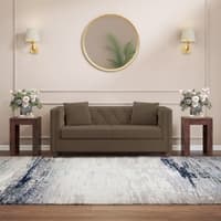 Windsor Premium 2 Seater Fabric Sofa in Truffle Beige Velvet Colour