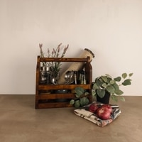 Adora Wooden Bottle & Cutlery Holder