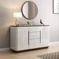 Baltoro Engineered Wood Sideboard in White Finish