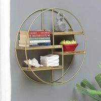 WOODENMOOD Round Wall Rack