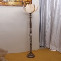 Devansh Wooden Floor Lamp