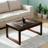 Hamstreet Sheesham Wood Coffee Table In Walnut Finish