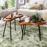 Prince Solid Wood Nested Tables - Set of 2