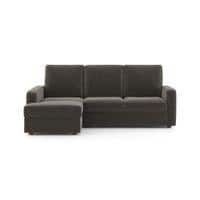 Apollo Compact Sofa (Colour : Smoke, Cushion : Hard, Back Type : High Back, Seating Capacity : Left Aligned 2 Seater + Left Aligned Chaise)
