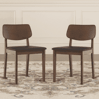 Lawson Solid Wood Dining Chair Set Of 2 In Walnut Finish