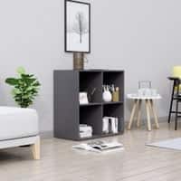 Hexa Engineered Wood Bookshelf Multipurpose Storage Rack in Giant Wood and Frosty White Colour