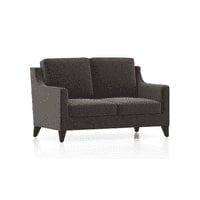 Abbey 2 Seater Fabric Sofa in Smoke Colour