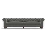 Winchester Sofa Set (Colour : Ash Grey Velvet , Seater : 4+2+1+1)