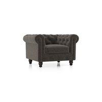 Winchester Premium 1 Seater Fabric Sofa in Smoke Grey Colour