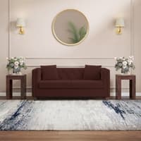 Windsor Premium 2 Seater Fabric Sofa in Deep Crimson Velvet Colour