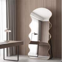 The Artment Gold Meander Unbreakable Floor Mirror For Home (160 X 60 CM)