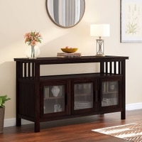 Rhodes 3 Door Solid Wood Sideboard in Mango Mahogany Finish
