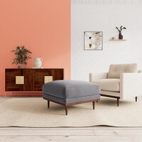 Klee Ottoman Color in Dark Grey