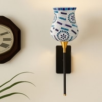 Devansh Metal Electric Wall Light in Black Colour with Multi Shade Count of 1 Light