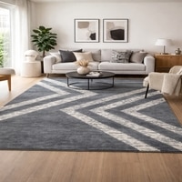 Chevron Pathway Carpet Size 8.1x5.1 ft.