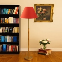 Devansh Wood & Metal Floor Lamp