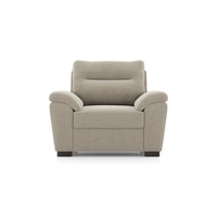 Adelaide Premium 1 Seater Fabric Sofa In Oyster Beige