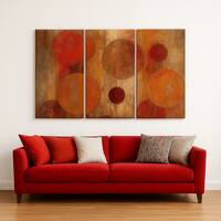 Truss Red Pieces Oriental Bazaar Canvas Wall Prints Canvas Wall Prints Set of 3 Multicolor Matte