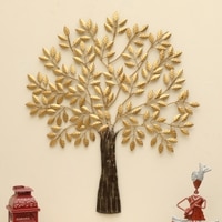 W-Anvika Abstract Metal Wall Decor in Multicolor Set of 1