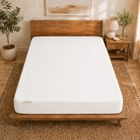 Loom and Needles Waterproof Mattress Protector Premium Cotton Mattress Bed  Cover72x72 in White