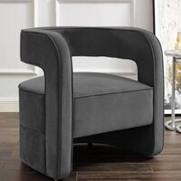 Jordy Accent Chair in Dark Grey Colour