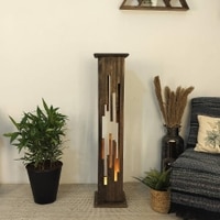 Disperse Beige Floor Lamp with Beige Base