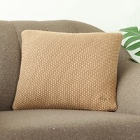 Moss Knit Cuban Sand Cushion Cover 16X16  Inches