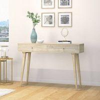 Ivara Solid Wood Console Table in Natural Finish