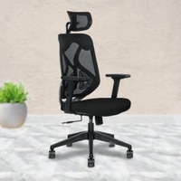 Kepler Brooks Marvel Lite Office Desk Chair in Black Colour