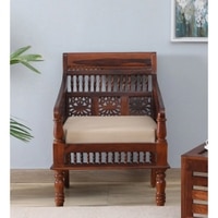 Nayantara 1 Seater Wooden Sofa