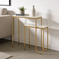 Metal Console Table in Gold Colour