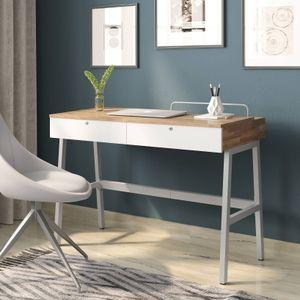 Terry Engineered Wood Study Table in Golden Oak Finish