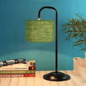 Zara Green Jute Shade Iron Table Lamp