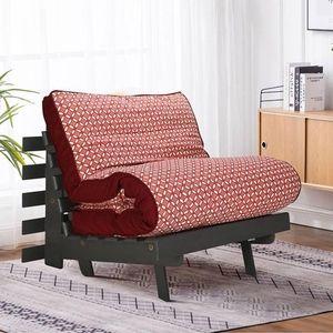 Ashmina Futon - Red Four Leaf