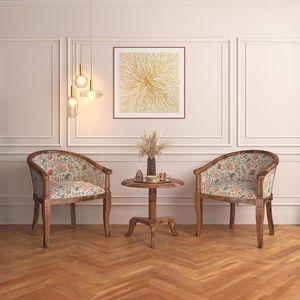 Florence Lounge Chair in Calico Floral Colour