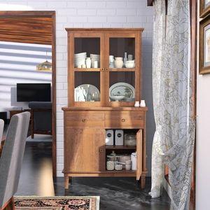 Malabar Solid Wood Sideboard in Amber Walnut Finish