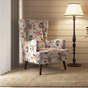 Genoa Wing Chair in  Floral Colour