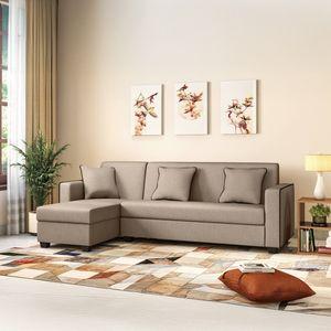 Henry Sectional Sofa Left Aligned- Oat Beige