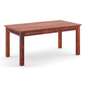 Fidora Dining Table 6 Seater In Honey Finish